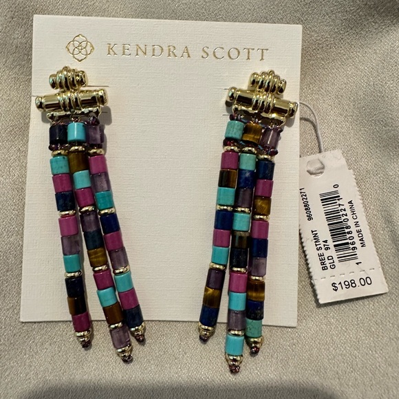 NWT! KENDRA SCOTT BREE STATEMENT EARRINGS - Picture 1 of 4